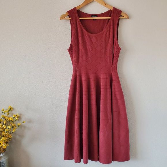 torrid Dresses & Skirts - TORRID Rust/Maroon Sleeveless Sweater Dress Skater Style Tank Dress Size 0